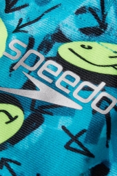 Speedo Smiley Erkek Çocuk Turkuaz Yüzücü Mayo