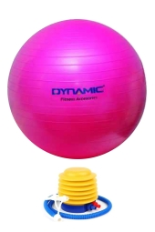 Dynamic Gymball 65 Cm Syh Pompalı Unisex  Pembe Pilates Topu 