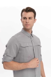 Freecamp Novella Erkek Gri Outdoor Gömlek 105890-1