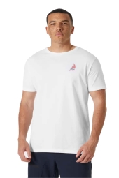 Helly Hansen Shoreline 3.0 Erkek Beyaz Yuvarlak Yaka Tişört HHA.54601.001