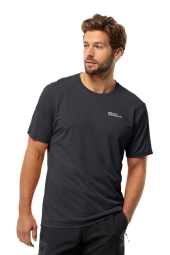 Jack Wolfskin Delgami S/s Siyah Erkek Tişört 1809811TR 1809811TR-6000
