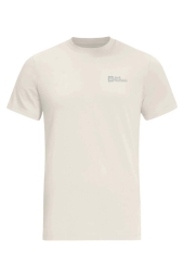 Jack Wolfskin Essential  Erkek Krem Tshirt 1808382TR-5127