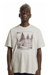 Jack Wolfskin Freeroamer Erkek Krem Tişört A63860TR-E0180 