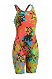 Mad Wave Kız Çocuk Yarış Mayosu Revolt Kneeskin S4 - M0264-04-S4W-Pembe-11-12 YAŞ