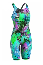 Mad Wave Yarı Profesyonel Kız Çocuk Yarış Mayosu Revolution S5 - M0264-05-S5W-Yeşil-10-11 YAŞ