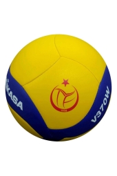 Mikasa  Lacivert-Sarı Sentetik Deri Voleybol Topu