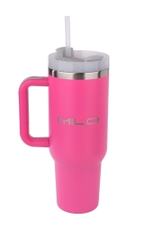Milo Unımax 40 Oz 1000 ML Pipetli Çelik Termos -Pembe 202412023-2