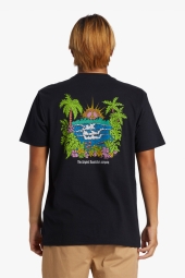 Quiksilver Island Sunrise Siyah Erkek Günlük Tişört 