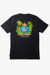 Quiksilver Island Sunrise Siyah Erkek Günlük Tişört 
