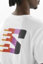 Salomon Furious Erkek Beyaz Tişört - LC2358200-Beyaz-M