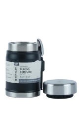 Stanley 0.41L Klasik Siyah Vakumlu Kaşıklı Yemek Termosu