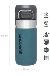Stanley GO Quick Flip Paslanmaz Petrol Mavi Çelik Termos 0.47 Lt