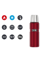 Thermos Bordo Termos Staınless King Large 1.2L