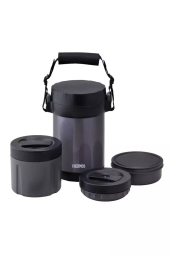 Thermos JBG-1800 3 Bölmeli Yemek Termosu Siyah 1,3 Lt. JBG-1800