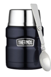 Thermos Siyah 470 ml Çelik Yemek Termosu