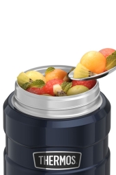 Thermos Siyah 470 ml Çelik Yemek Termosu