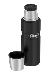 Thermos Siyah Termos Staınless King Large 1.2L
