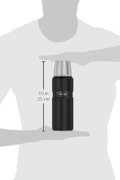 Thermos Siyah Termos Staınless King Large 1.2L