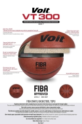 Voit VT300 FIBA Onaylı Kahverengi Basketbol Topu No 7